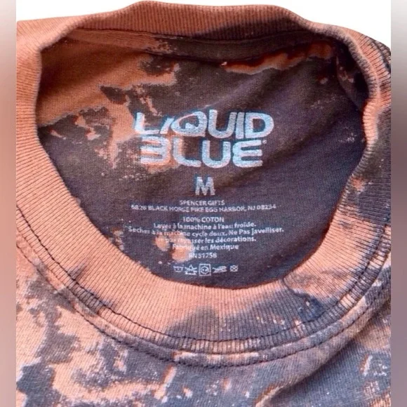 AC/DC Dirty Deeds Graphic Tee | Handmade Tie-Dye | Grunge Rock Aesthetic - Picture 2 of 7